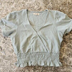 Madewell Sage Crop Top